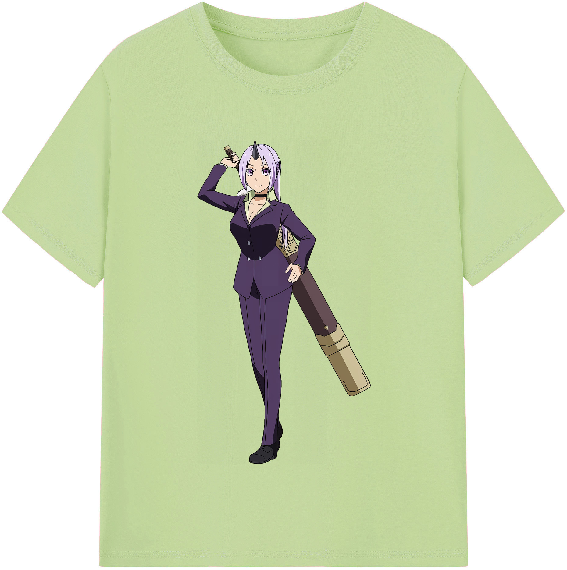 （画像用） 転スラ Regarding Reincarnated to Slime 綿100％半袖Tシャツ（フロントプリント）
